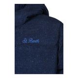 SAINT BARTH giubbino tinta unita con zip e cappuccio e con stampa  Blu per Neonato BAX00060 BLU SAINT BARTH 