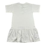 Moschino Abito Mezza Manica Tinta Unita con Stampa per Bambina HDV0HK BIANCO MOSCHINO 