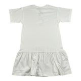 Moschino Abito Mezza Manica Tinta Unita con Stampa per Bambina HDV0HK BIANCO MOSCHINO 