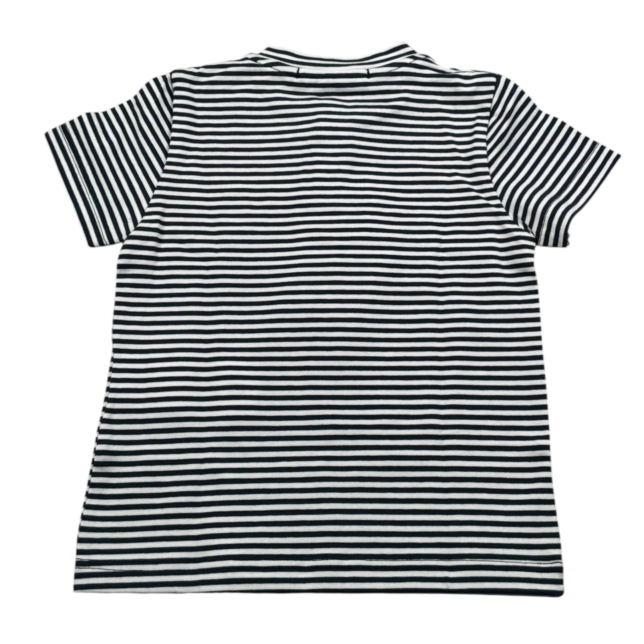 Manuel Ritz T-Shirt Fantasia A Righe per Neonato MR3087N BIANCO/BLU MANUEL RITZ 