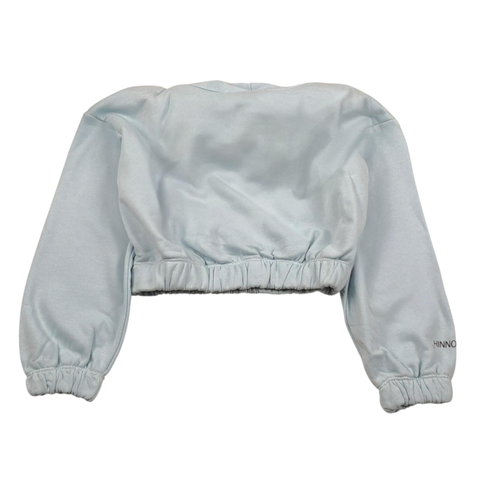 Hinnominate Felpa tinta unita con Cappuccio Azzurro per Bambina 3645FY00029 AZZURRO HINNOMINATE 