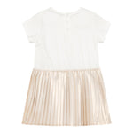 Michael Kors Abito Mezza Manica con Gonna In Contrasto per Neonata R30308X BIANCO MICHAEL KORS 