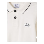 C.P. Company Polo Mezza Manica Tinta Unita per Bambino CNM000 PANNA C.P. COMPANY 