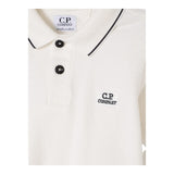 C.P. Company Polo Mezza Manica Tinta Unita per Bambino CNM000 PANNA C.P. COMPANY 