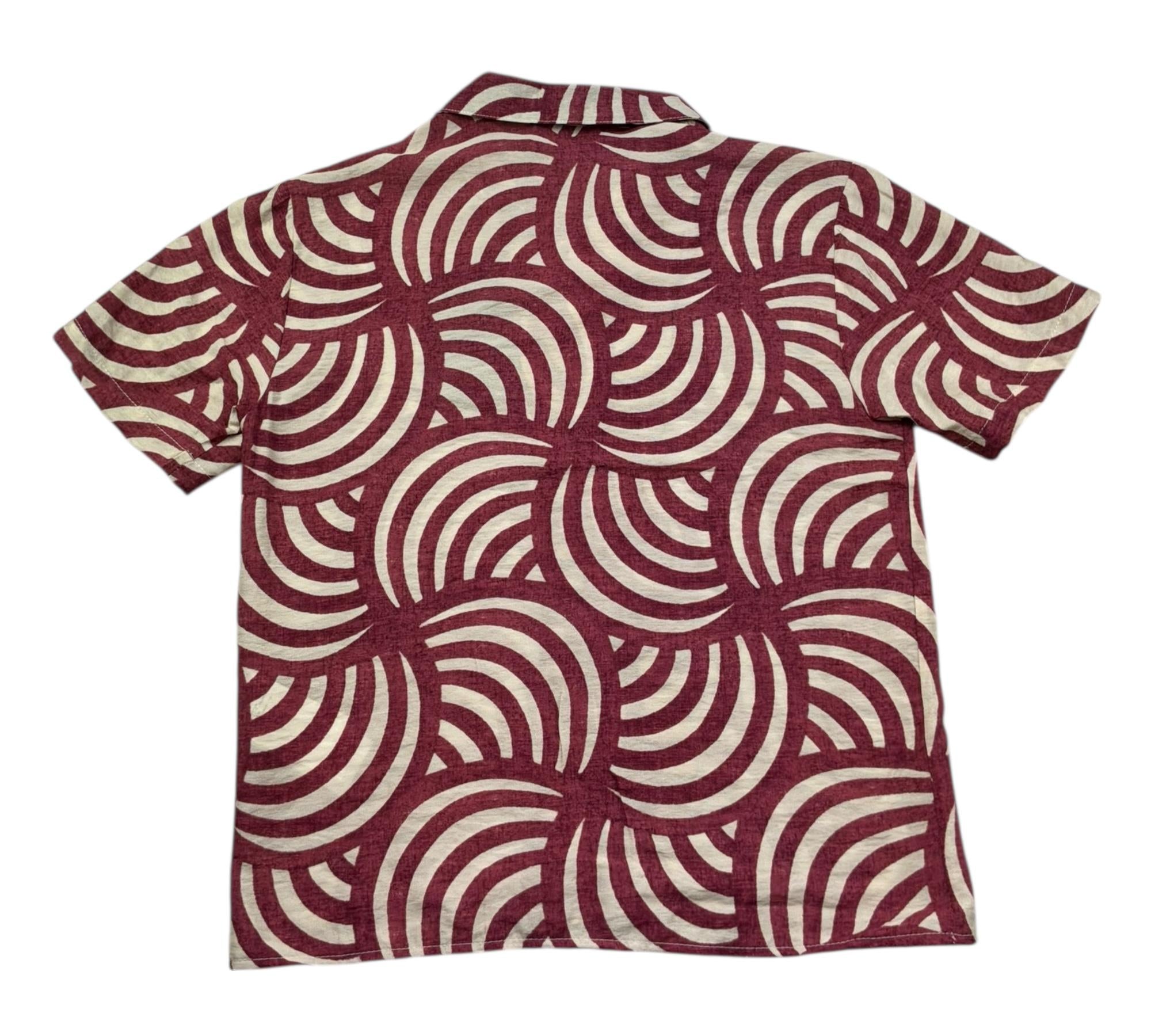 Paolo Pecora Camicia Mezza Manica Stampa Fantasia per Bambino PP4292 ROSSO PAOLO PECORA 