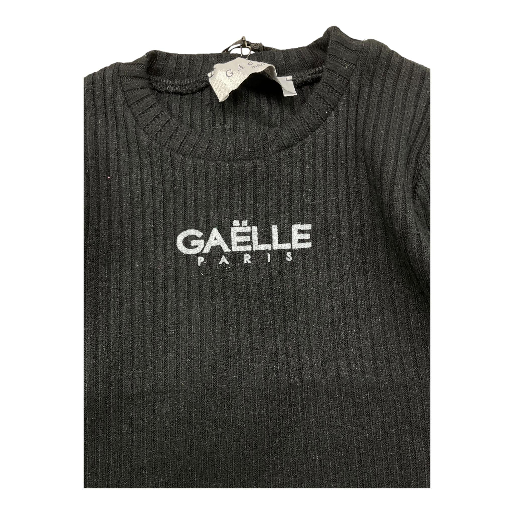 GAELLE shirt girocollo tinta unita con stampa logo Nero per Bambina 2741MY00345X NERO GAELLE 