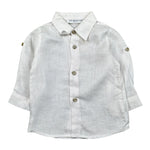 Colori Chiari Completo 2 Pezzi Camicia-Pantalone Bicolore con Fantasia A Quadri Bianco/Azzurro per Neonato MN403080 BIANCO/AZZURRO COLORI CHIARI 