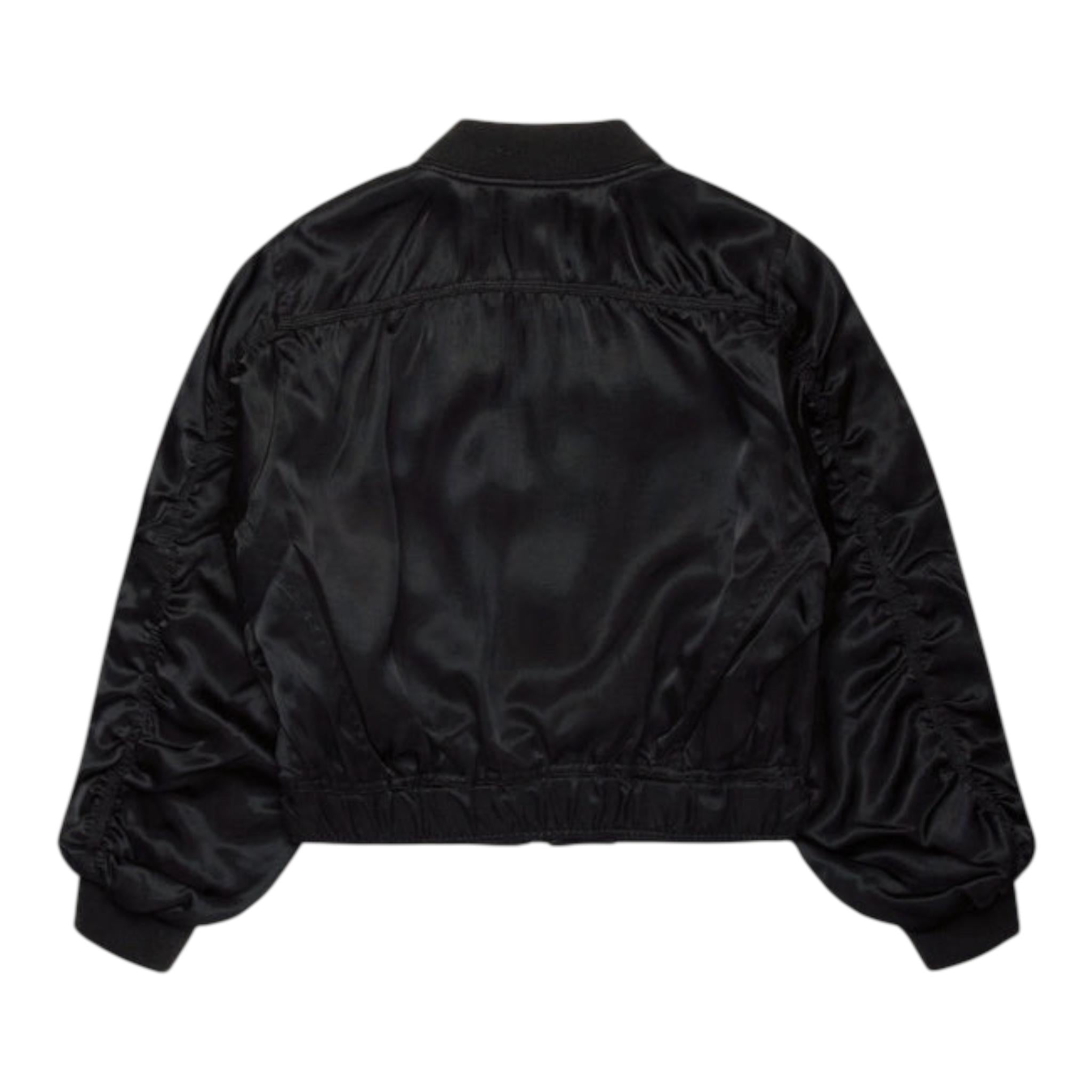 DIESEL felpa tinta unita con zip Nero per Bambina J01950X NERO DIESEL 