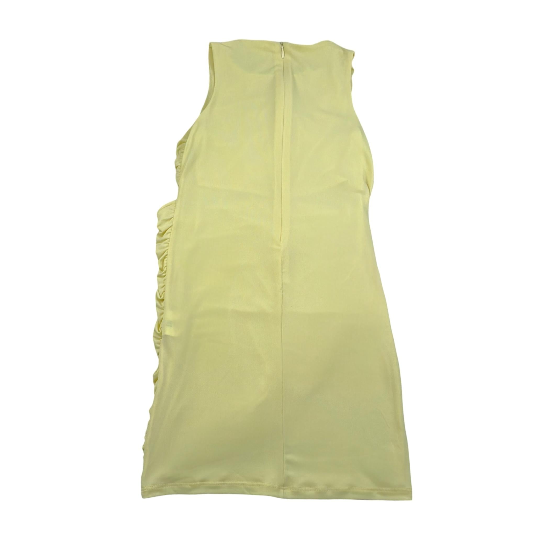 Lu Lu By Miss Grant Abito Giromanica Tinta Unita per Bambina LL3506 GIALLO LU LU BY MISS GRANT 