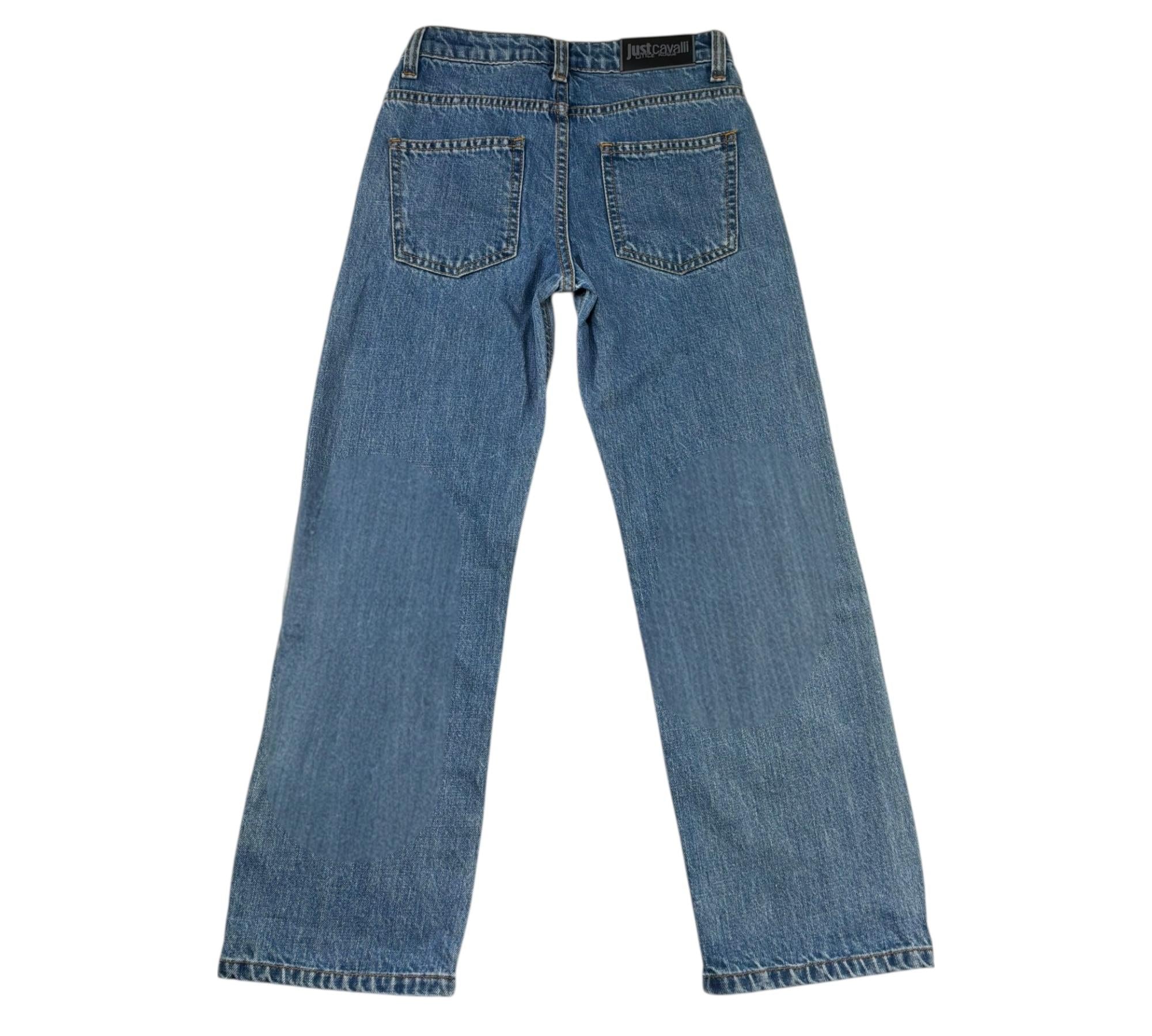Just Cavalli Jeans Tinta Unita con Girovita Regolabile per Bambino JBP26162JE BLU JUST CAVALLI 