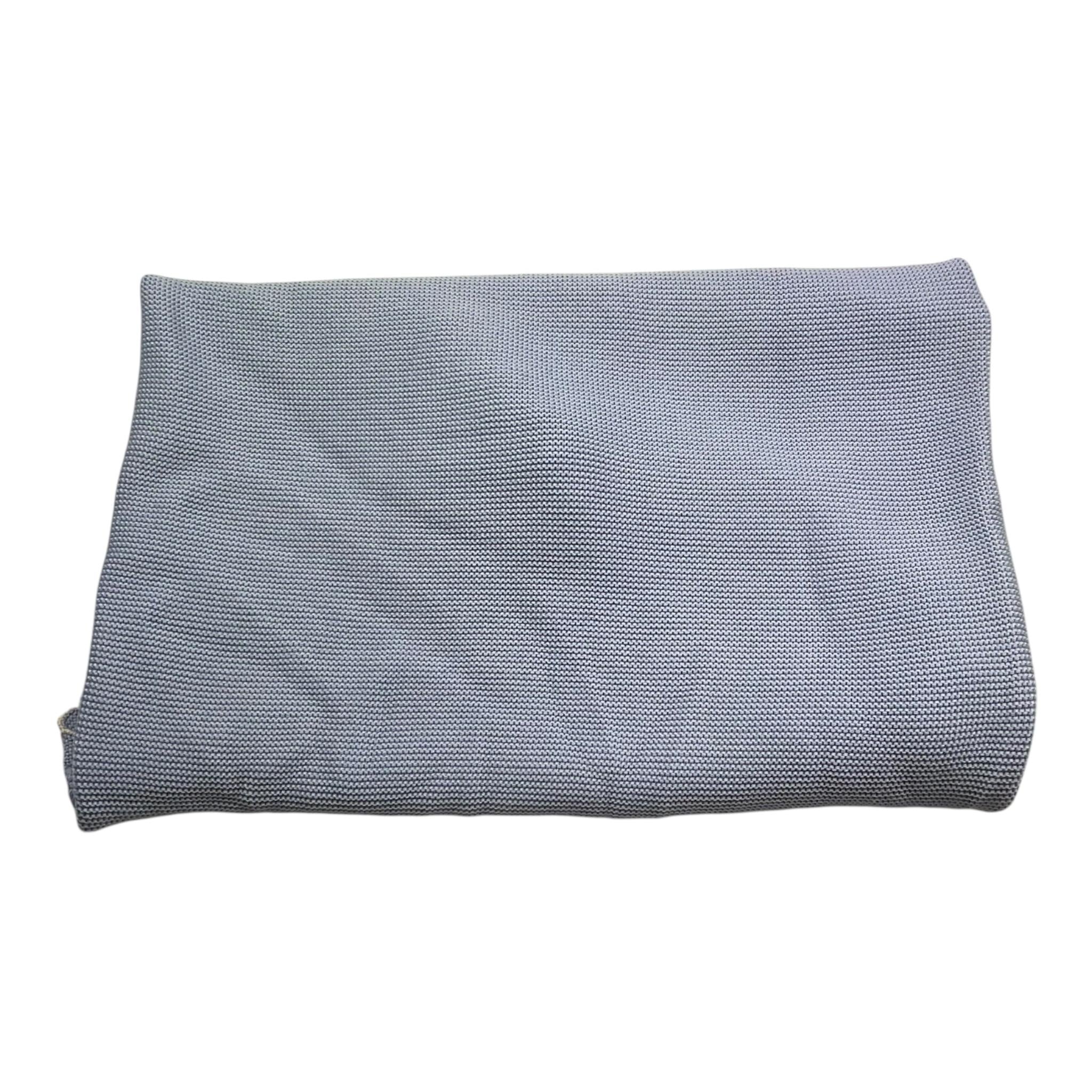 MARLU' coperta tinta unita con ricami Azzurro per Neonato IFCUORE AZZURRO MARLU' 