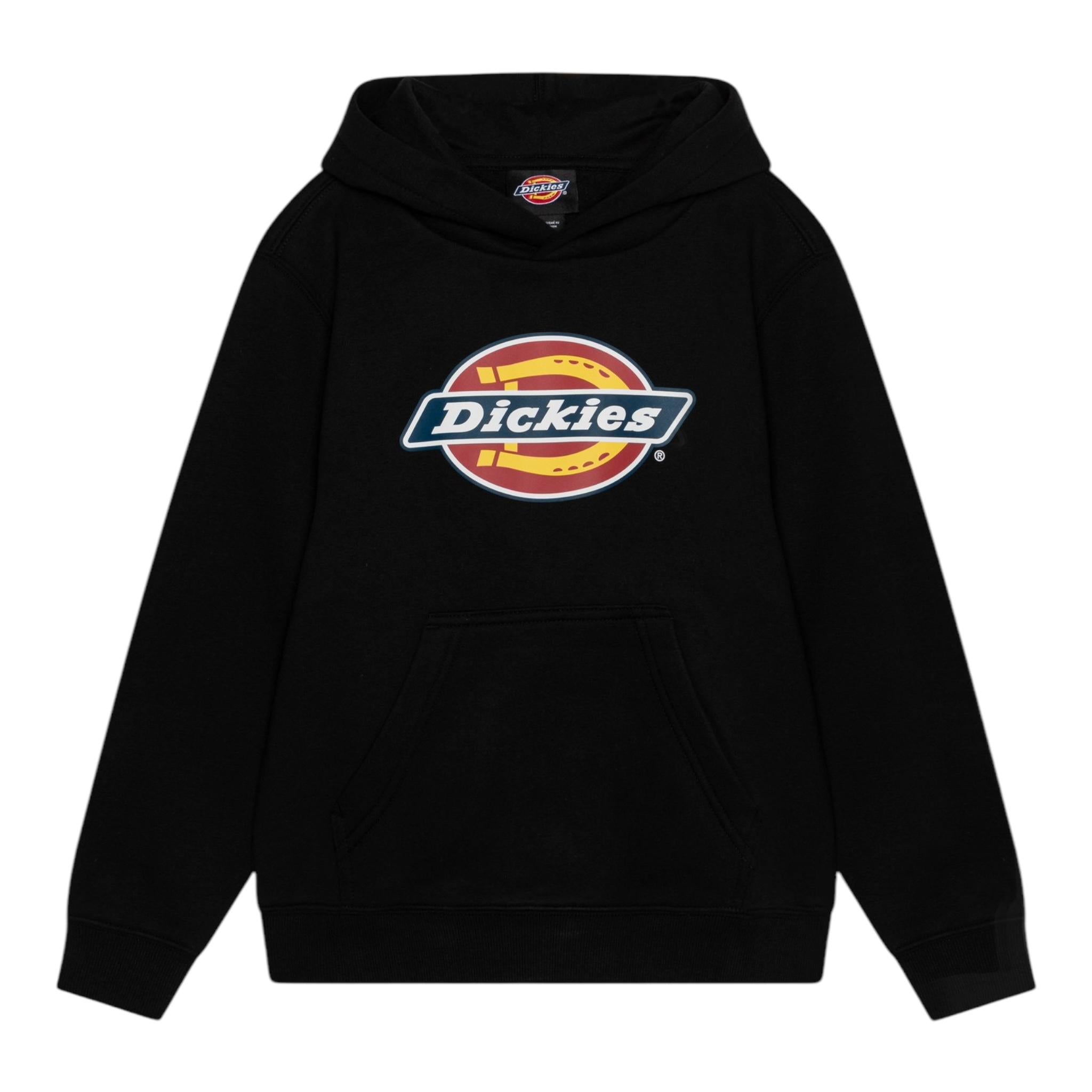 DICKIES felpa tinta unita con cappuccio e logo Nero per Bambino DK0KWR27KBK1 NERO DICKIES 