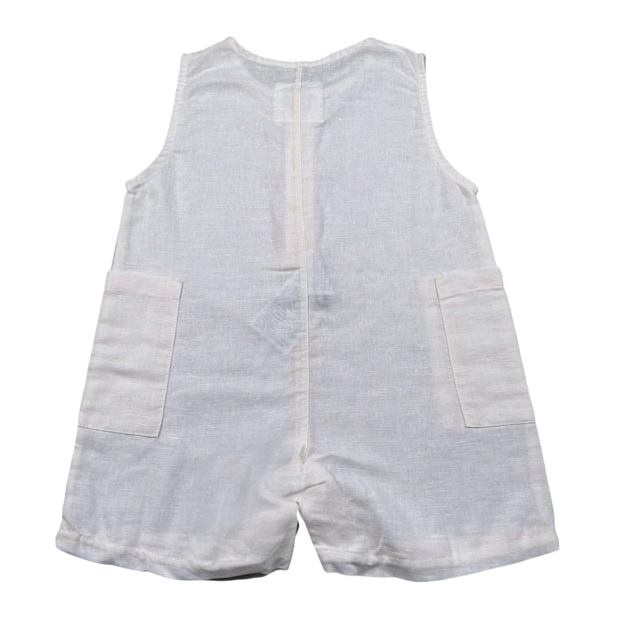 Play Up Pagliaccetto Giromanica Tinta Unita per Neonato PA011AQ11501 PANNA PLAY UP 