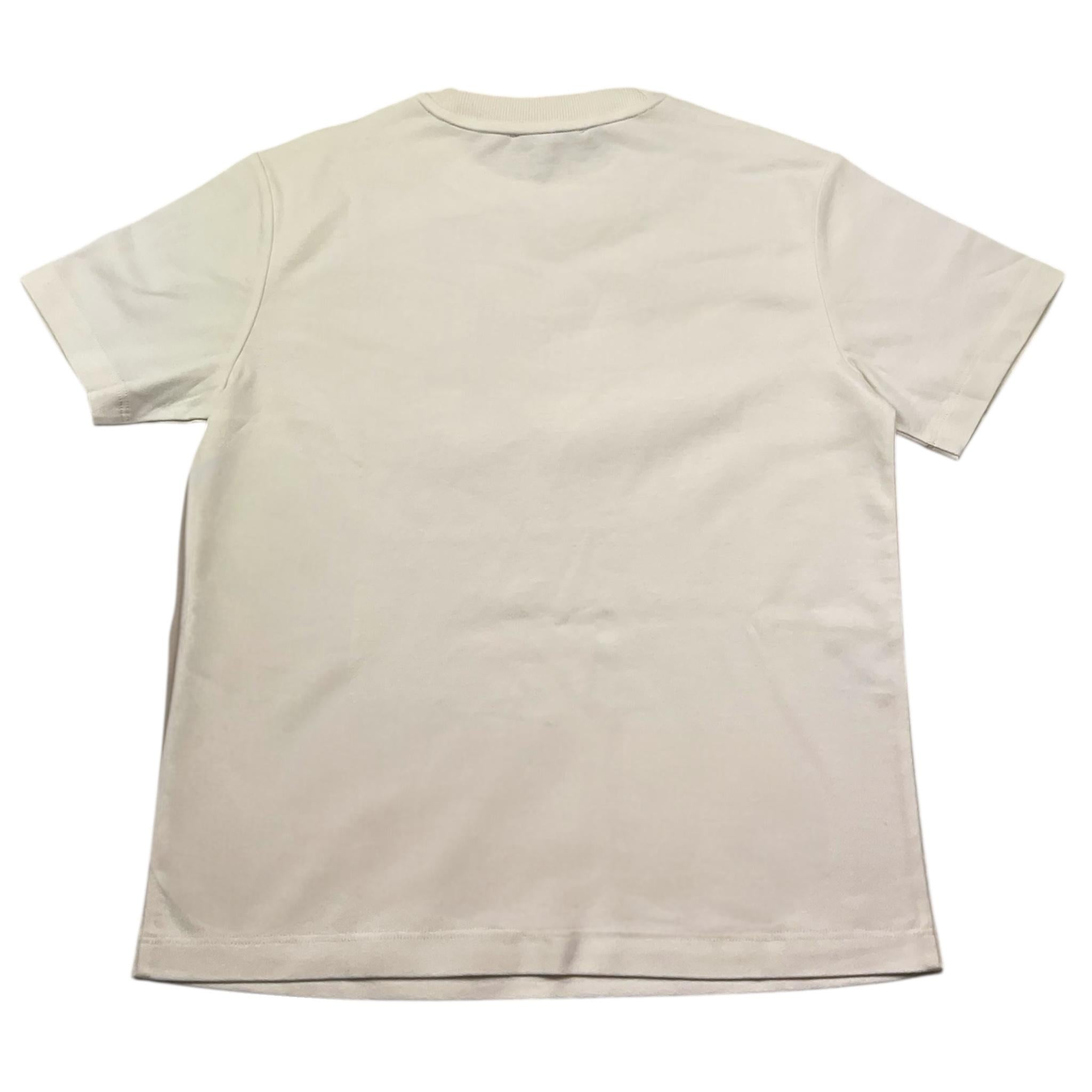 Emporio Armani T-Shirt Girocollo Tinta Unita con Logo per Bambino EB000170 PANNA EMPORIO ARMANI 