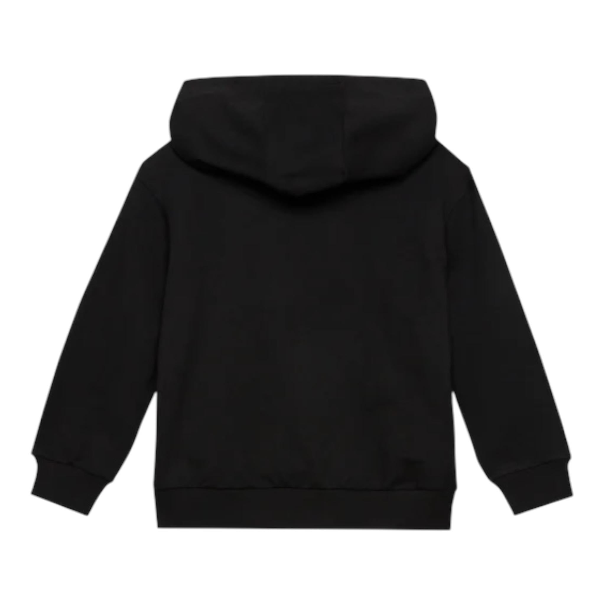 EMPORIO ARMANI felpa tinta unita con cappuccio e stampa Nero per Bambino 6RBM64 NERO EMPORIO ARMANI 