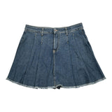 Please Short Modello Gonna In Denim tinta unita Blu per Bambina GB47012G66 BLU PLEASE 
