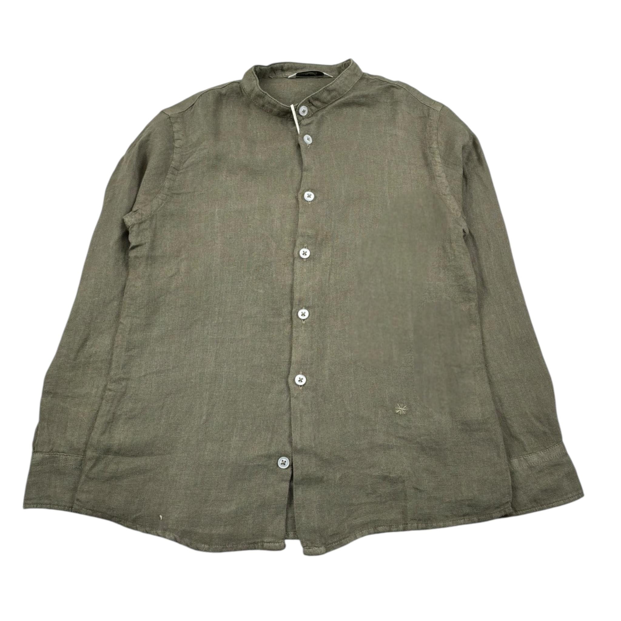 Manuel Ritz Camicia Manica Lunga Tinta Unita per Bambino MR2576 VERDE MANUEL RITZ 