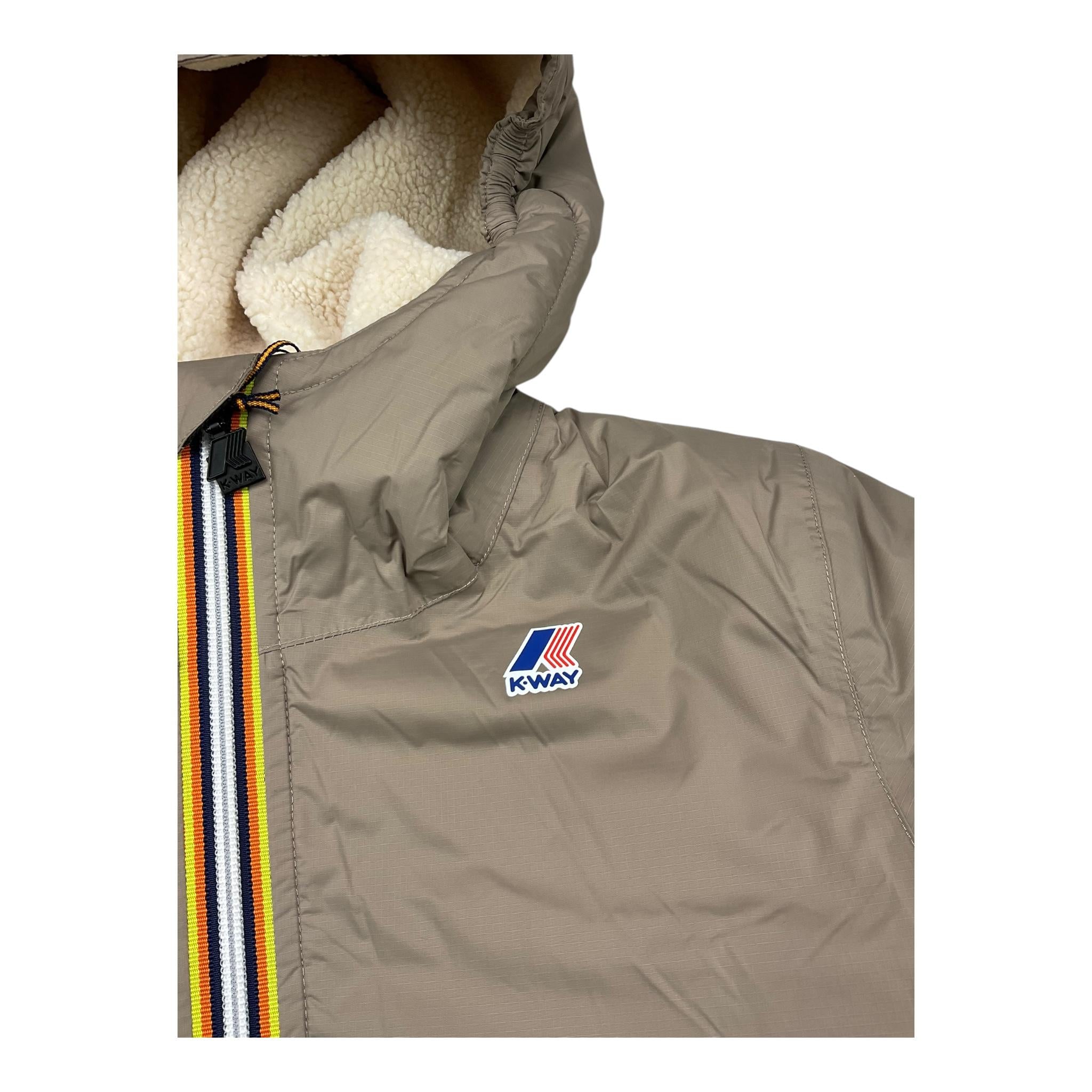 K-WAY giubbino tinta unita con cappuccio Beige per Bambino K6115FW BEIGE K-WAY 