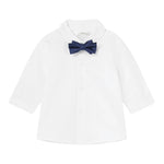 MAYORAL camicia tinta unita con papillons Bianco/blu per Neonato 2180X BIANCO/BLU MAYORAL 