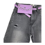 EMC jeans tinta unita con borsetta Nero per Bambina BZ7106 NERO EMC 
