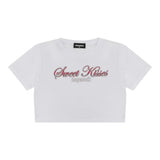 The North Face T-Shirt tinta unita con Stampa Bianco per Bambina DQ2728 BIANCO THE NORTH FACE 