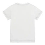 Guess T-Shirt Girocollo Tinta Unita con Stampa per Bambino N5RI15K8HM4 BIANCO GUESS 