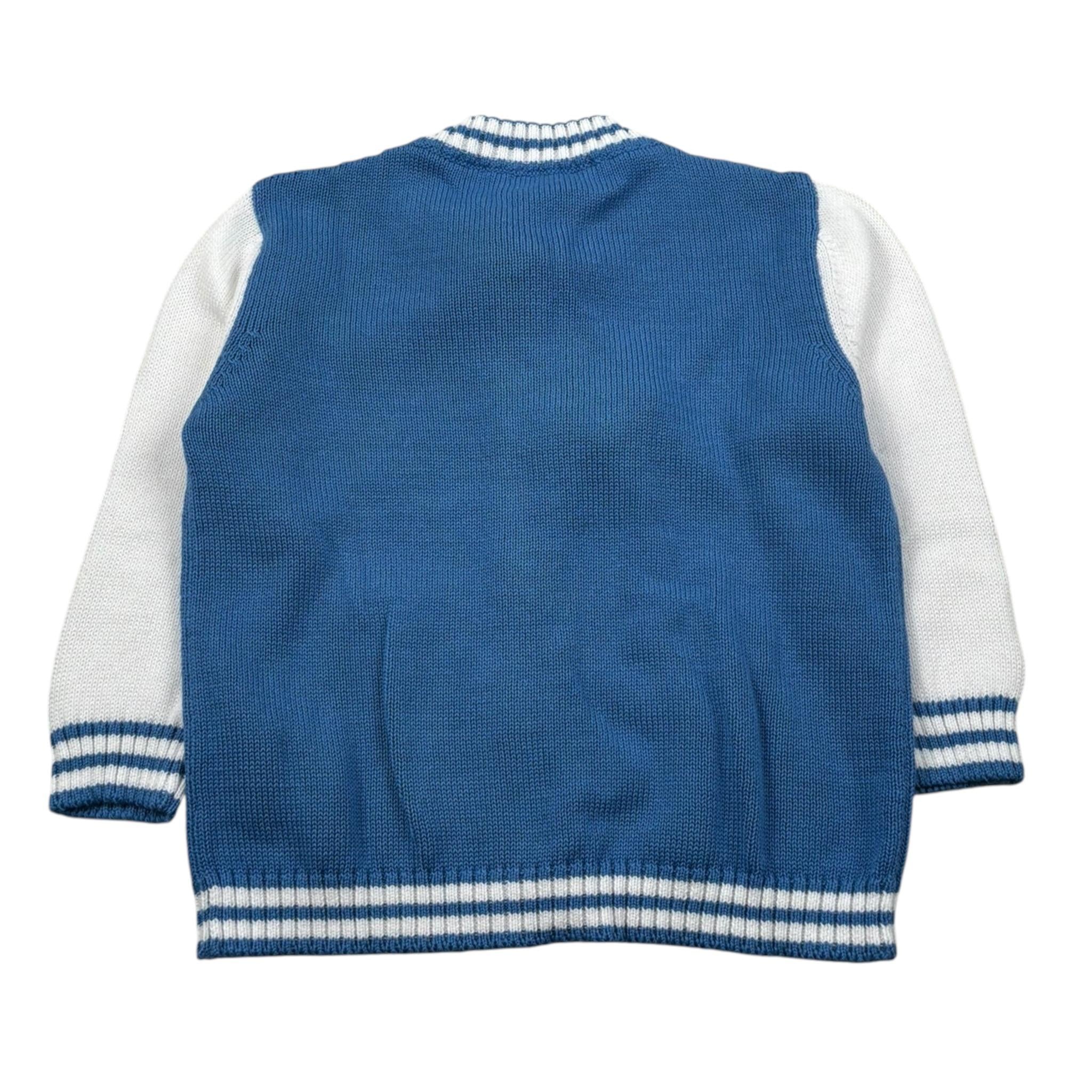J.O. Milano Cardigan tinta unita con Maniche In Contrasto Azzurro per Bambino 573M1 AZZURRO J.O. MILANO 