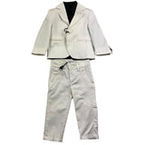 Shako' 3-teiliges Set Jacke-Shirt-Hose Weiß für Neugeborene