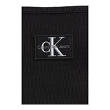Calvin Klein Canotta Tinta Unita con Logo per Bambina IG0IG02435X NERO CALVIN KLEIN 