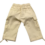 I'M BRIAN pantalone tinta unita con elastico in vita Panna per Bambino PA3073J PANNA I'M BRIAN 