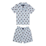 Ralph Lauren Completo 2 Pezzi Pigiama T-Shirt-Bermuda  per Bambino 9P0115 AZZURRO RALPH LAUREN 