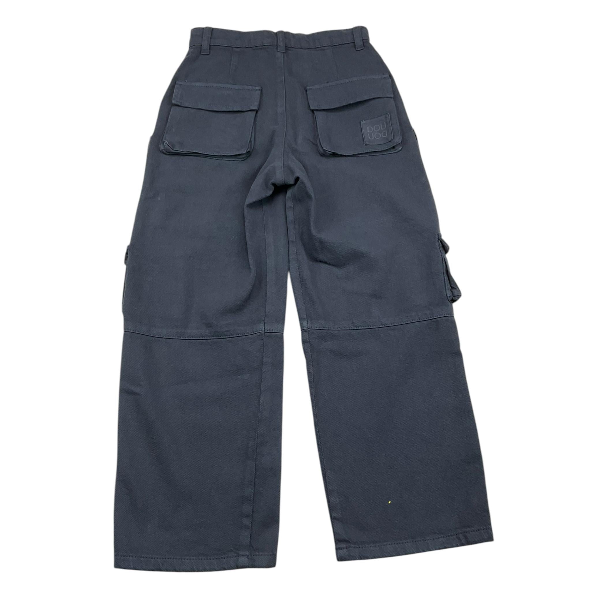 DOU DOU pantalone tinta unita modello cargo Blu per Bambino DV6P20 BLU DOU DOU 