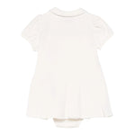 Moschino Abito Tinta Unita Mezza Manica per Neonata MDV0CE PANNA MOSCHINO 