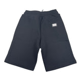 Dolce &amp; Gabbana Einfarbige Bermudashorts im Trainingsanzug mit elastischer Taille Schwarz für Jungen