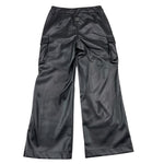 MOSCHINO pantalone tinta unita in ecopelle Nero per Bambina 242GJ2154 NERO MOSCHINO 