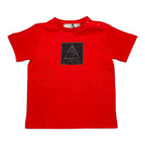 Iceberg – Einfarbiges T-Shirt mit Rundhalsausschnitt und rotem Logo für Neugeborene