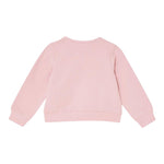 LIU JO felpa chiusa girocollo tinta unita con stampa logo Rosa per Bambina KF4060X ROSA LIU JO 