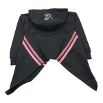 JOHN RICHMOND felpa chiusa con cappuccio tinta unita asimmetrica Nero per Bambina RGA25222FE NERO JOHN RICHMOND 