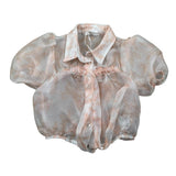 Miss Grant Camicia Mezza Manica Tinta Unita per Neonata MG1252 ROSA MISS GRANT 