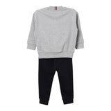 TOMMY HILFIGER completo 2pz bicolore felpa-pantalone Grigio/blu per Bambino KB0KB09059 GRIGIO/BLU TOMMY HILFIGER 