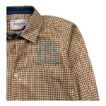 TRUSSARDI camicia manica lunga fantasia quadretti Ruggine per Neonato TIA25084CA RUGGINE TRUSSARDI 