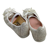 Gioseppo Ballerinas, einfarbig, mit Glitzer und Gummizug, silberfarben für Mädchen