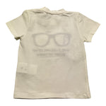 M+E' T.Shirt Girocollo Tinta Unita con Stampe per Bambino UEM0557J PANNA M+E' 