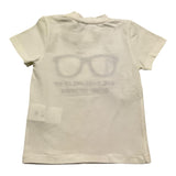 M+E' T.Shirt Girocollo Tinta Unita con Stampe per Bambino UEM0557J PANNA M+E' 