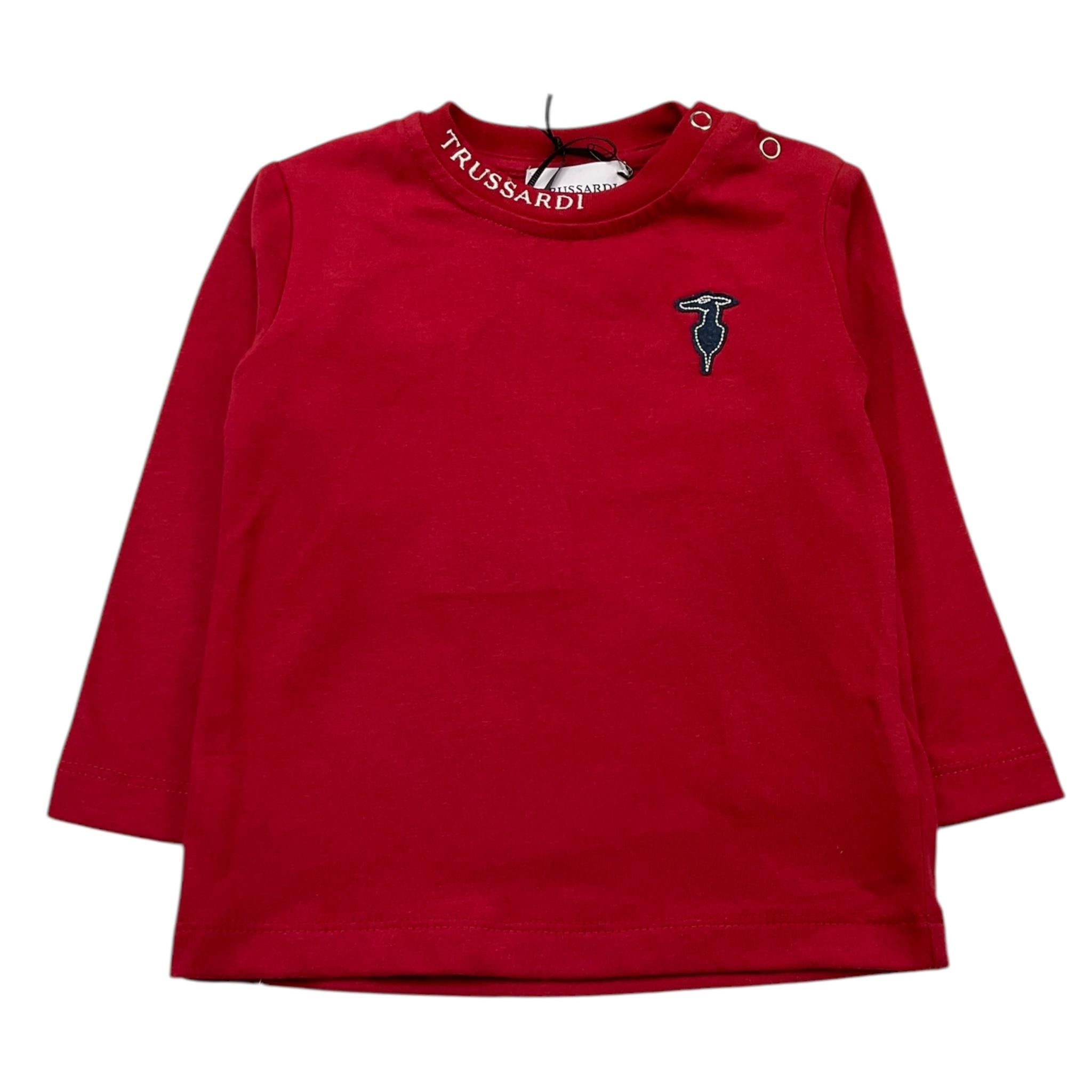 TRUSSARDI shirt girocollo tinta unita Rosso per Neonato TIA25046TS ROSSO TRUSSARDI 