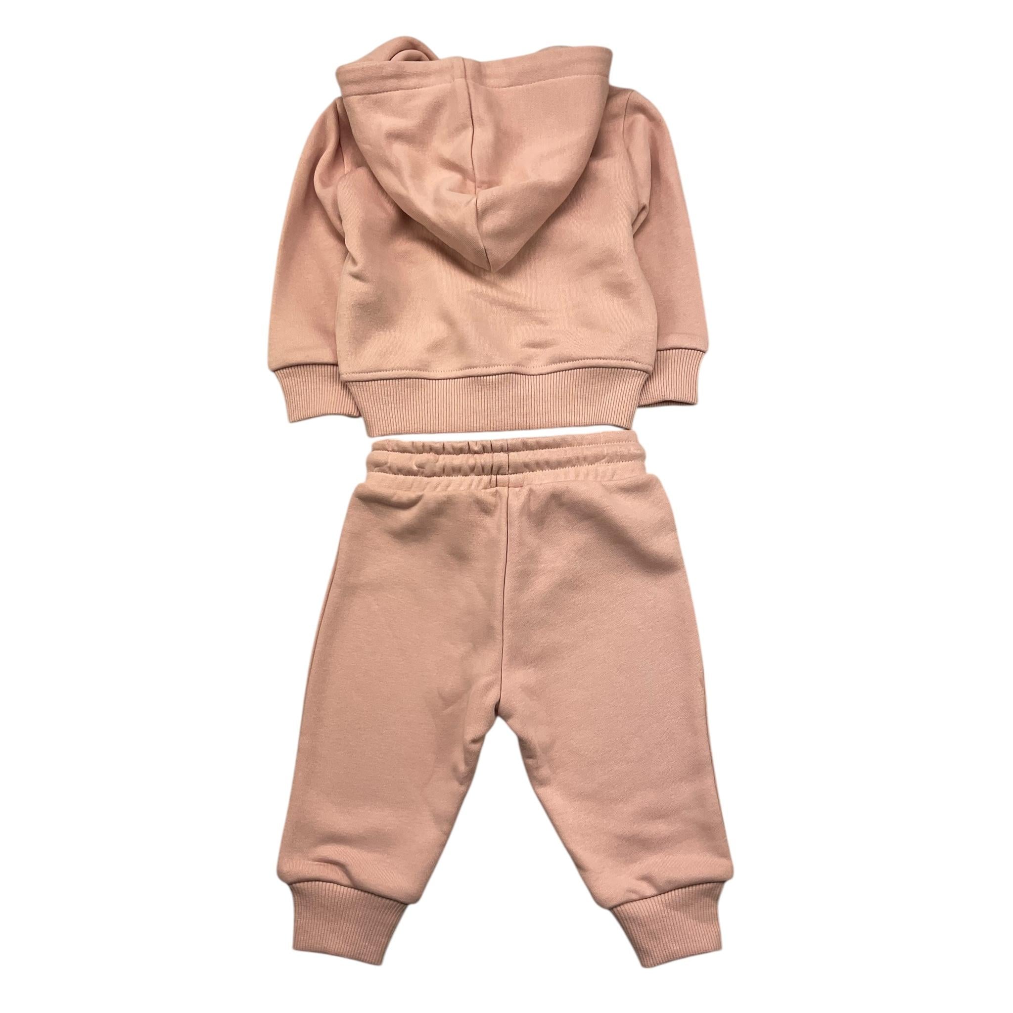 TRUSSARDI completo 2 pezzi felpa-pantalone tinta unita Rosa per Neonata TIA25002 ROSA TRUSSARDI 