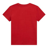 Guess T-Shirt Gircollo Tinta Unita con Stampa per Neonato N5GI16K8HM4 ROSSO GUESS 