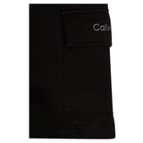 Calvin Klein Bermuda Tuta tinta unita con Logo Nero per Bambino IB0IB02440 NERO CALVIN KLEIN 
