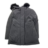 REFRIGIWEAR giubbino tinta unita con zip e cappuccio modello lungo Nero per Bambina RWG963 NERO REFRIGIWEAR 