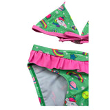 Funky Costume 2 Pezzi Triangolo-Mutandina Verde per Bambina 1250705 VERDE FUNKY 